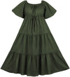 Belle Maxi Chemise Limited Edition Moss Green